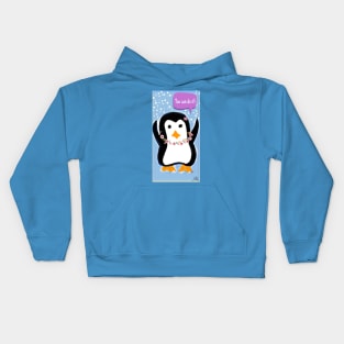 Positivity Penguin Kids Hoodie